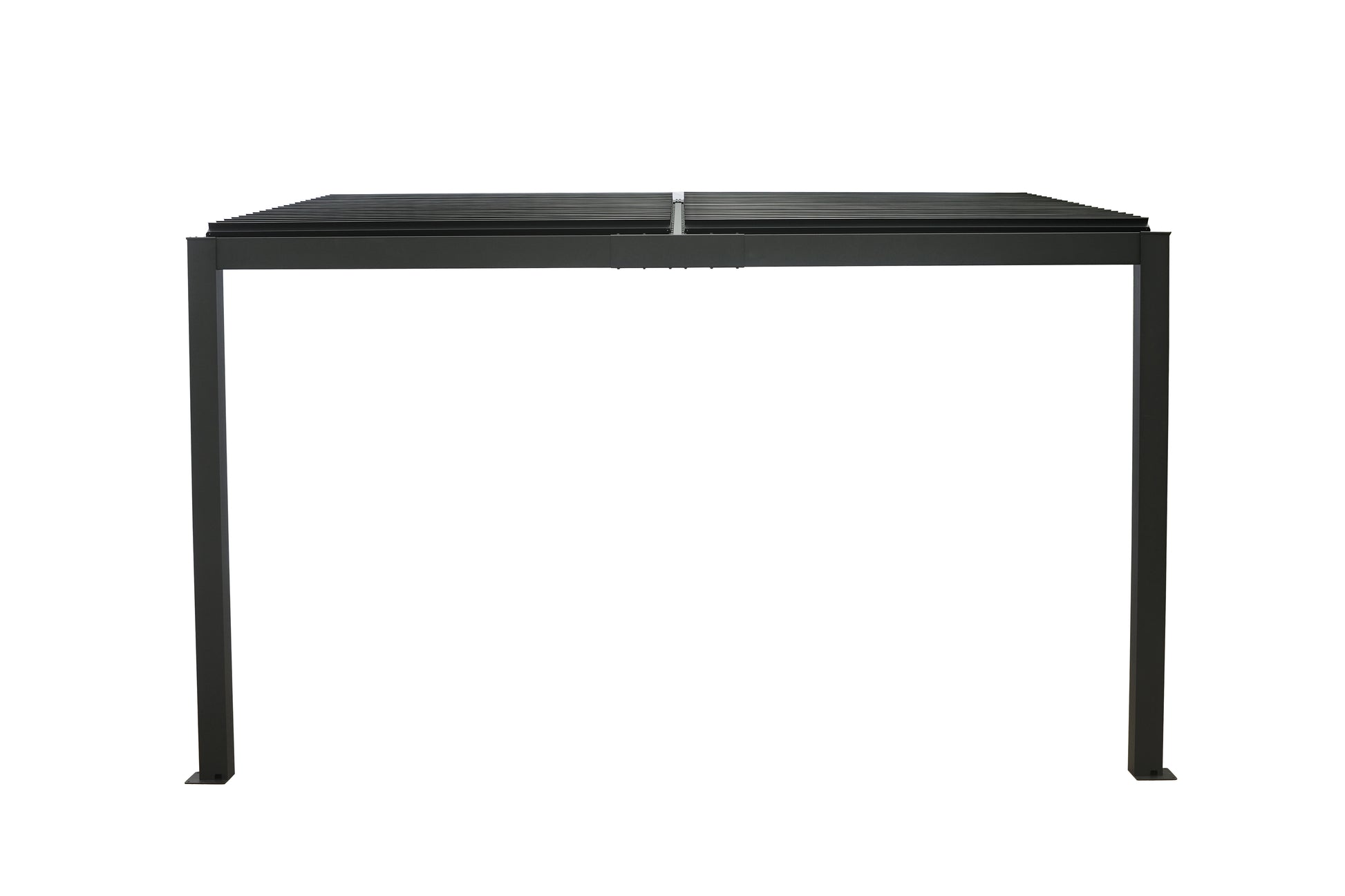 GazeboMate 3x4M Wall Mounted Louvered Gazebo Aluminium Pergola Monument Heavy Duty Wind Resistant