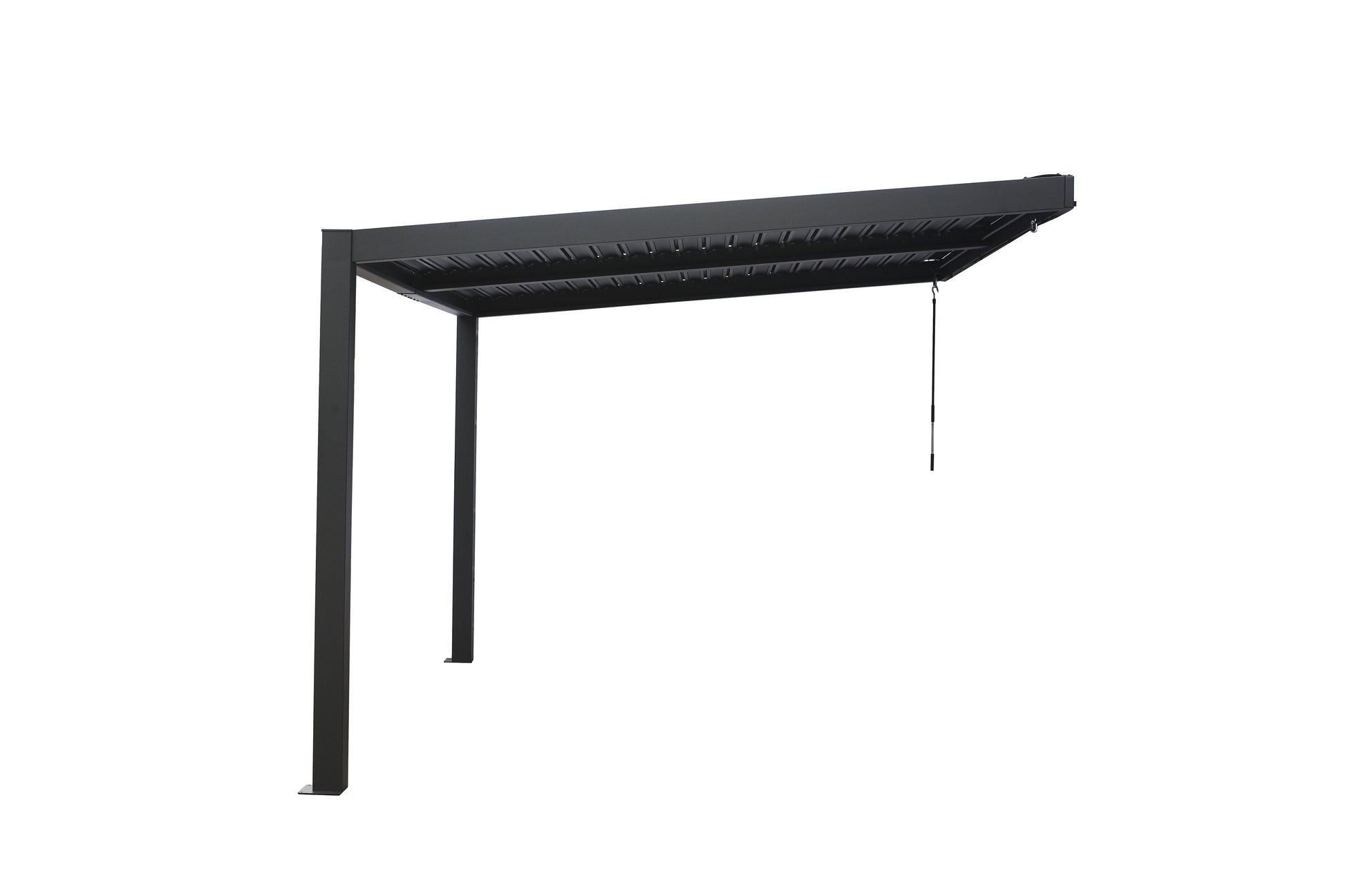 GazeboMate 3x4M Wall Mounted Louvered Gazebo Aluminium Pergola Monument Heavy Duty Wind Resistant