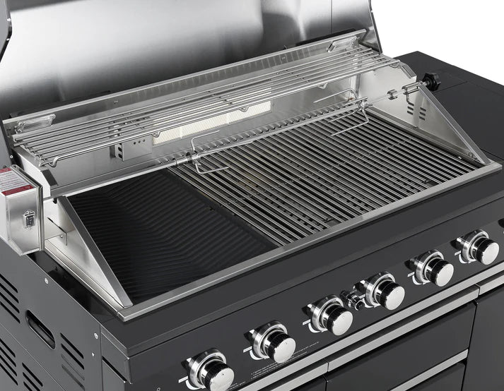 Grill King Kingsley 6 Burner + Wok BBQ Module - LPG Inc Rotisserie & BBQ Cover