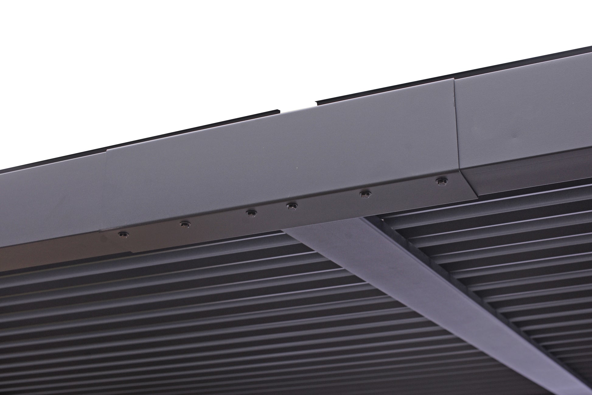 GazeboMate 3x4M Wall Mounted Louvered Gazebo Aluminium Pergola Monument Heavy Duty Wind Resistant