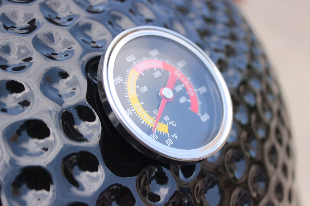 Kingsley 21” Smoker Module Kamado Black Stainless Cabinets & Stone Benchtop + Ceramic Smoker