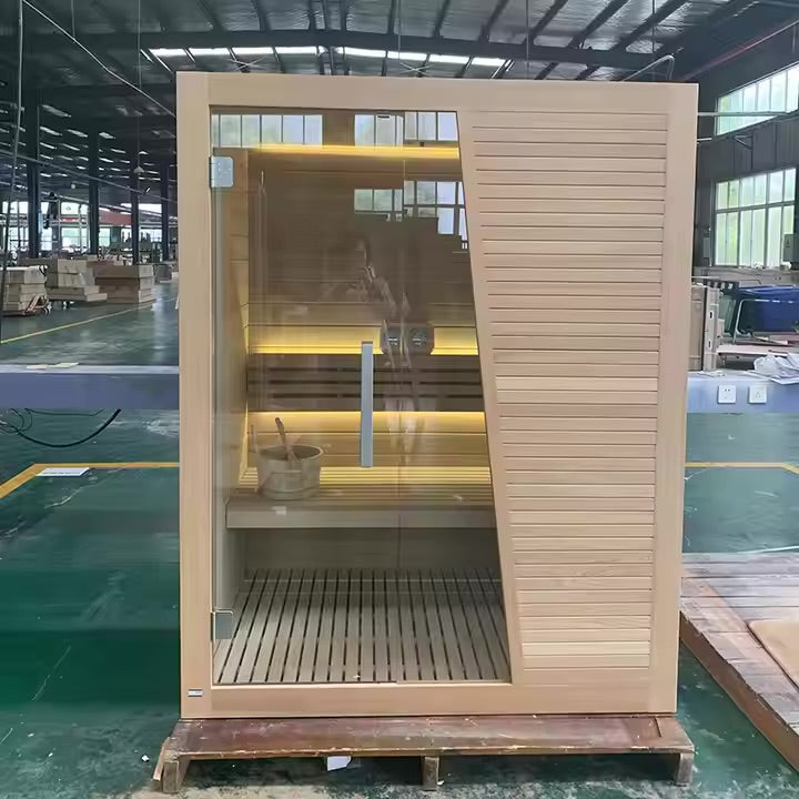 BJØRN 3-4 SAUNA PERSON INFRARED SAUNA LED, BLUETOOTH, CEDAR WOOD