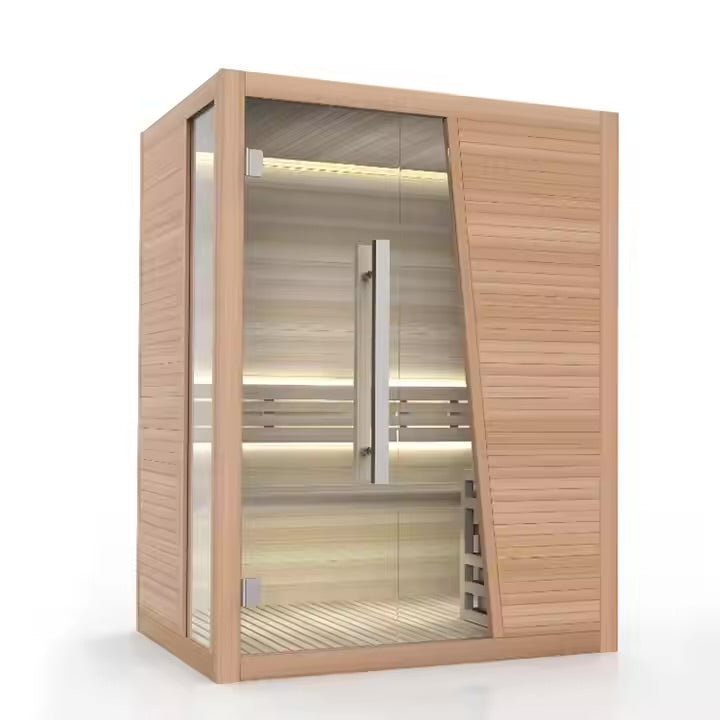 BJØRN 3-4 SAUNA PERSON INFRARED SAUNA LED, BLUETOOTH, CEDAR WOOD