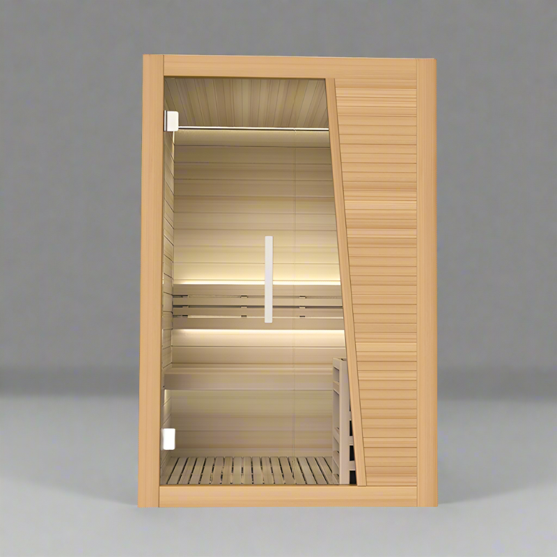 BJØRN 2 PERSON SAUNA PERSON INFRARED SAUNA LED, BLUETOOTH, CEDAR WOOD