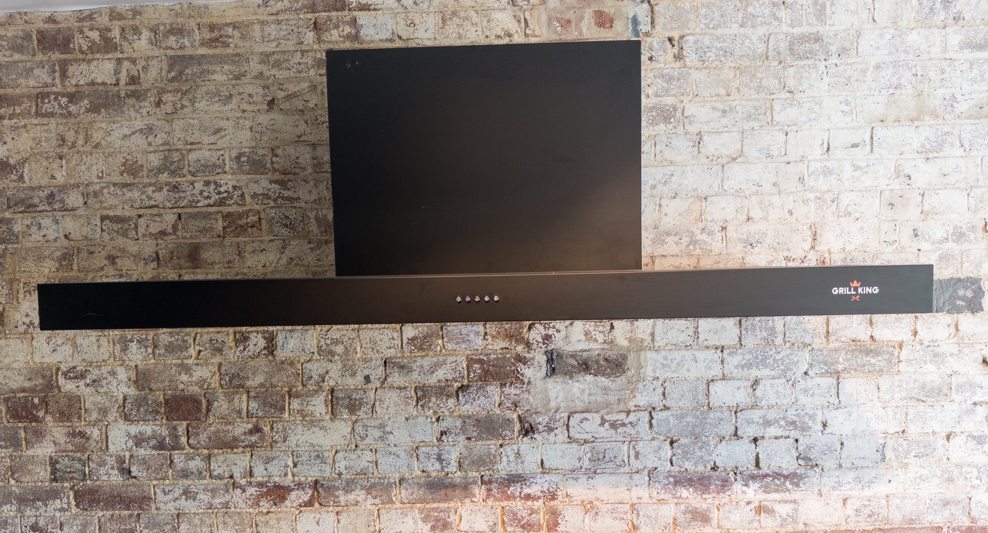 Grill King 120CM Commercial BBQ Rangehood Black Stainless Steel