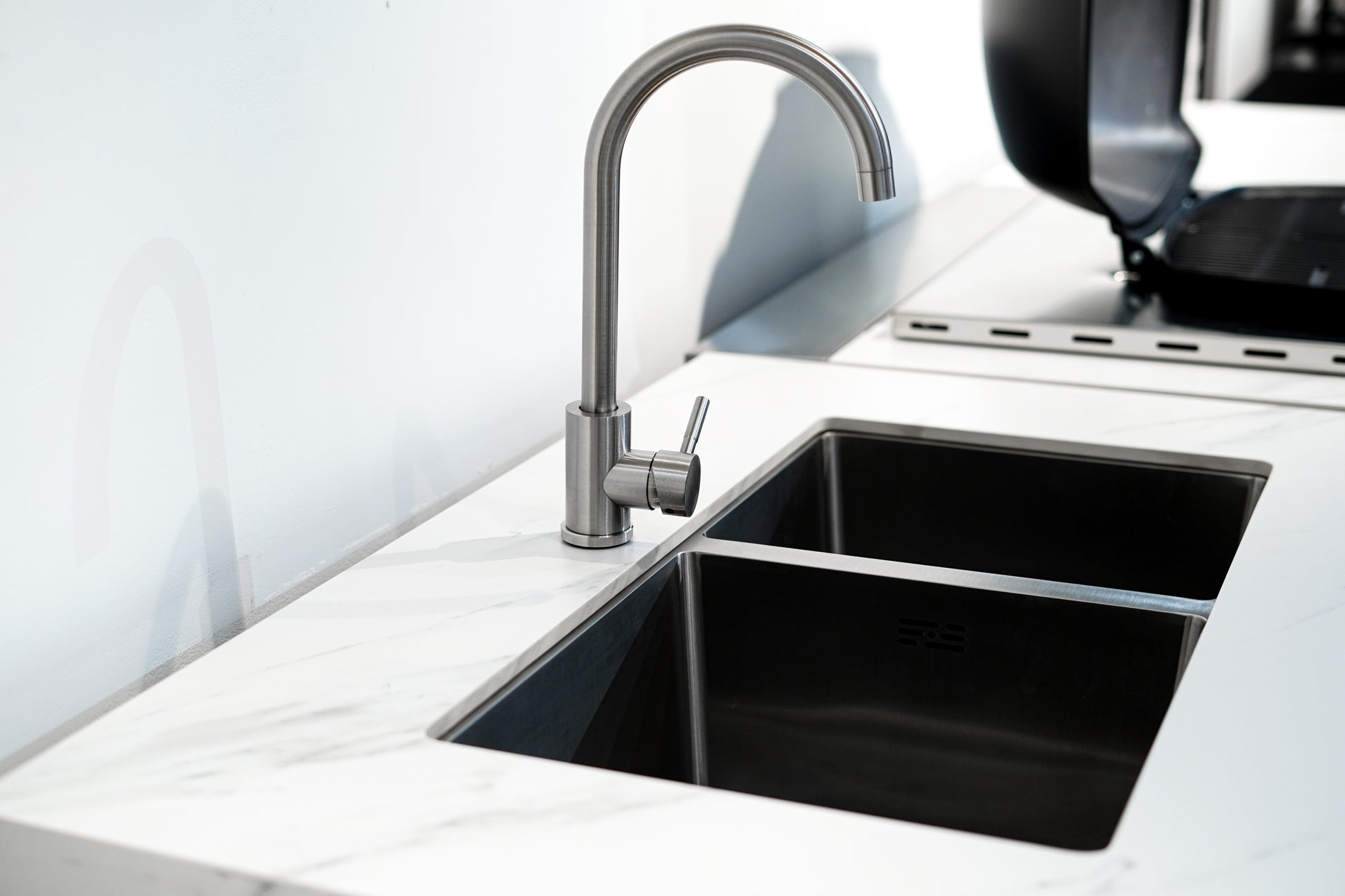 Rockpool White BBQ Cabinet Module Suit Weber Family Q Built In Premium Gas BBQ (Q3600) - Outdoor Kitchen