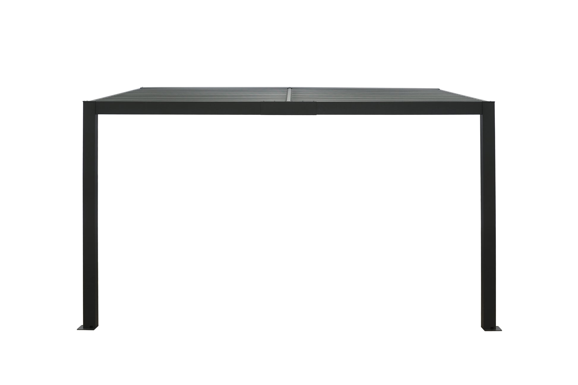 GazeboMate 3x4M Wall Mounted Louvered Gazebo Aluminium Pergola Monument Heavy Duty Wind Resistant