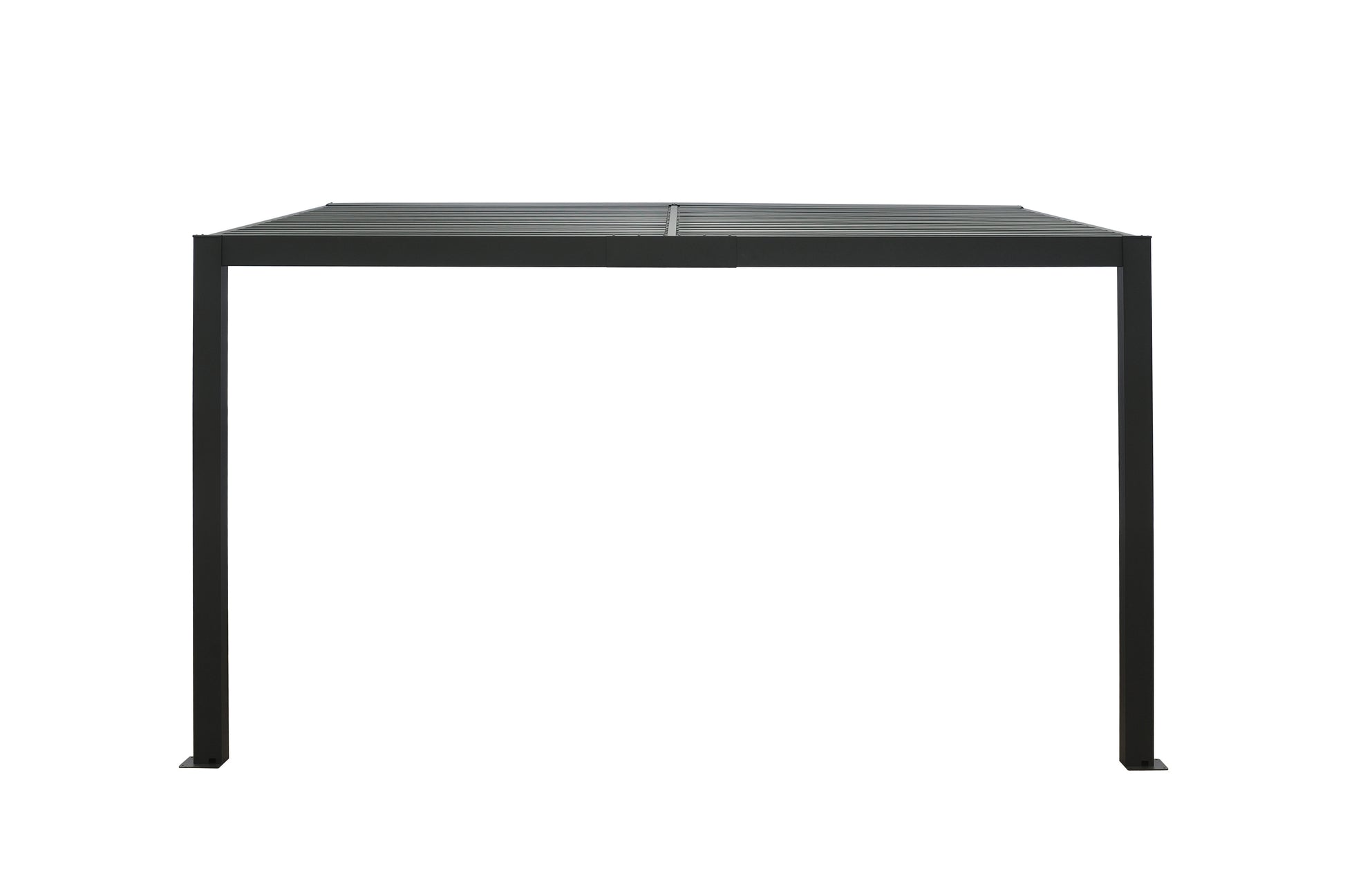 GazeboMate 3x4M Wall Mounted Louvered Gazebo Aluminium Pergola Monument Heavy Duty Wind Resistant