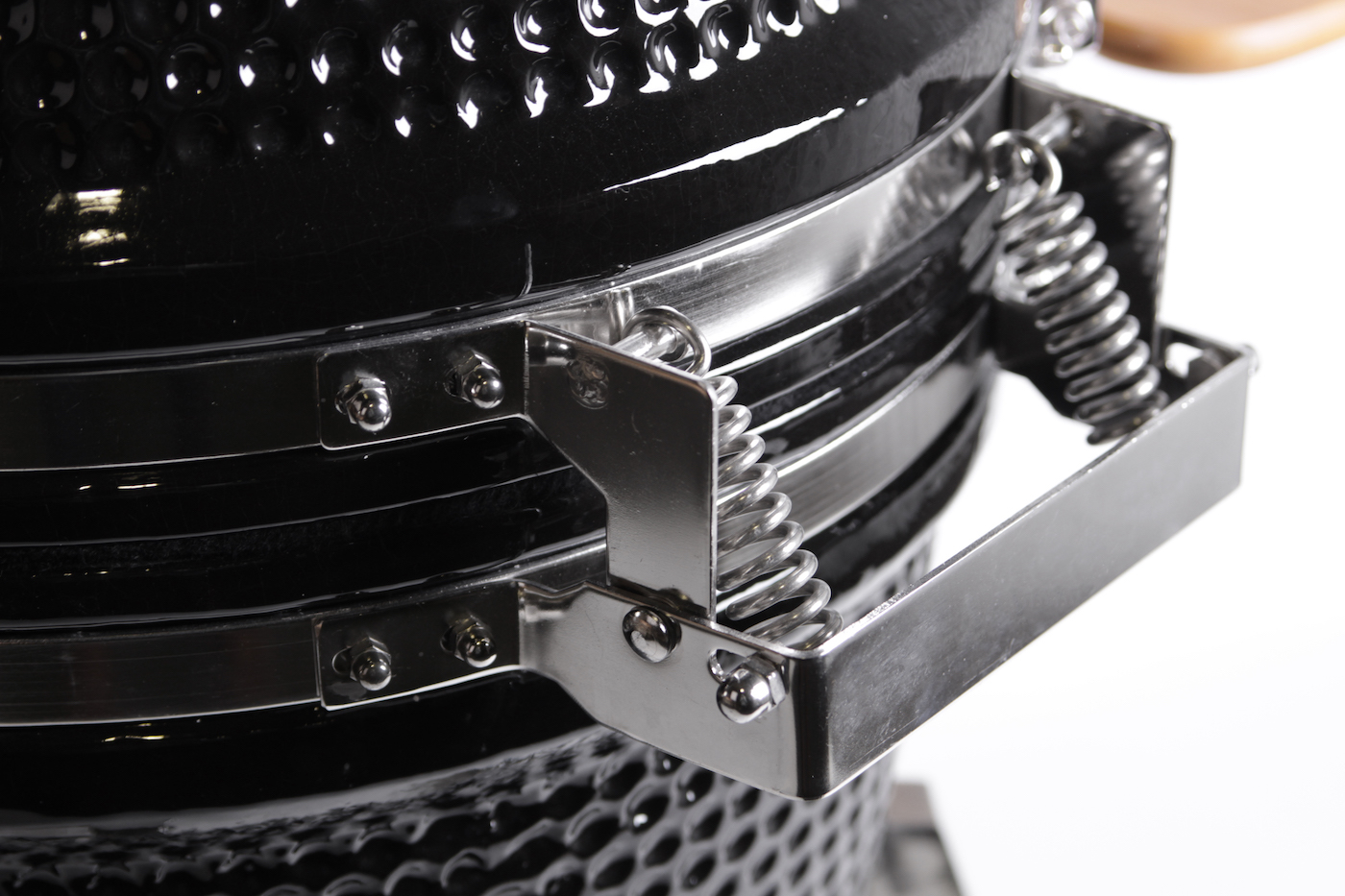 Kingsley 21” Smoker Module Kamado Black Stainless Cabinets & Stone Benchtop + Ceramic Smoker