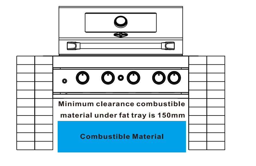 4 Burner Built-In BBQ With Rear Infrared Burner | 304 High Grade Stainless Steel, Blue LED Knobs