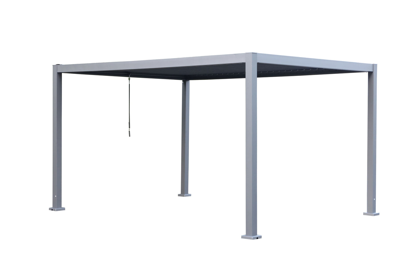 GazeboMate WHITE 3M x 4M LED Aluminum Louvred Gazebo