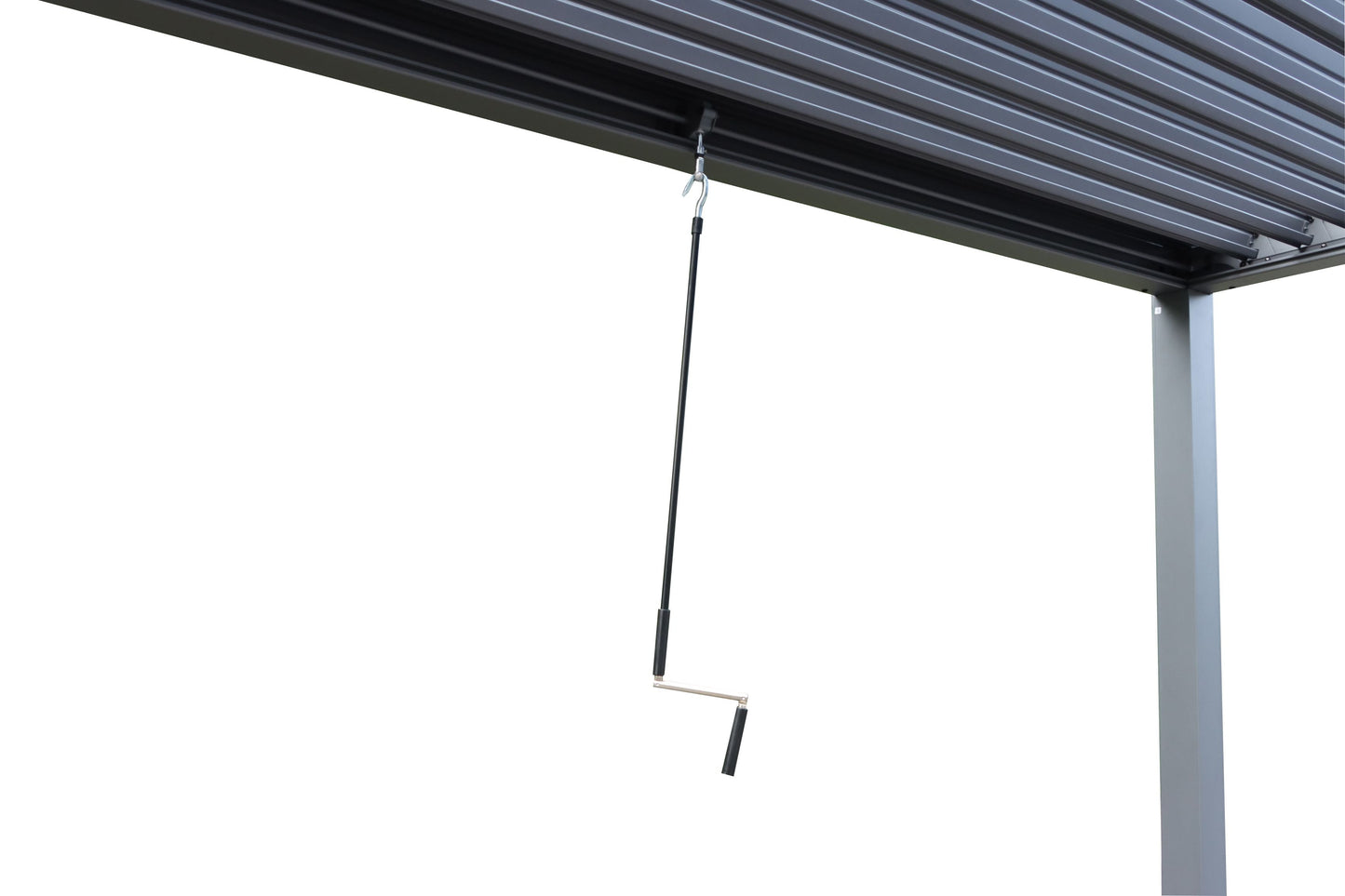 GazeboMate WHITE 3M x 4M LED Aluminum Louvred Gazebo