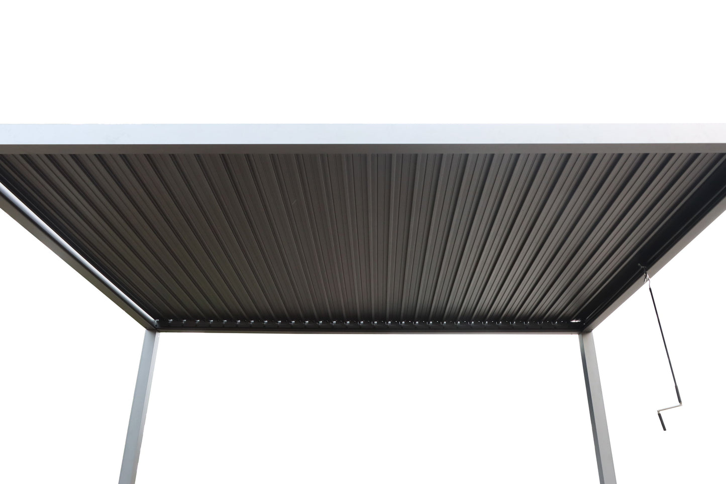 GazeboMate 3Mx4M Semi Permanent Louvered Gazebo Monument Aluminium Heavy Duty Wind Resistant