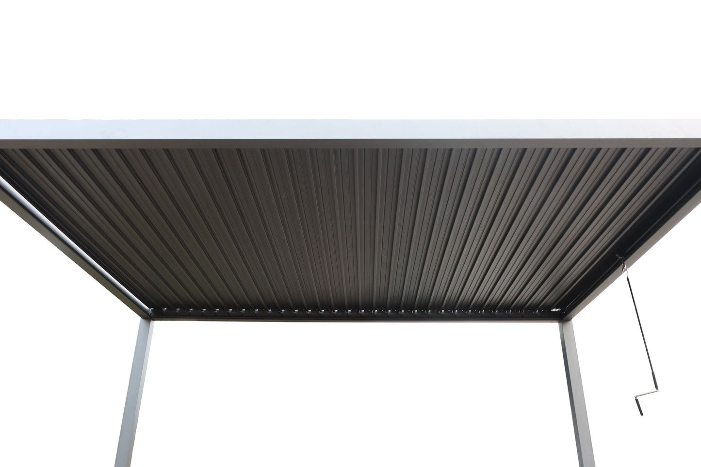 GazeboMate WHITE 3M x 4M LED Aluminum Louvred Gazebo