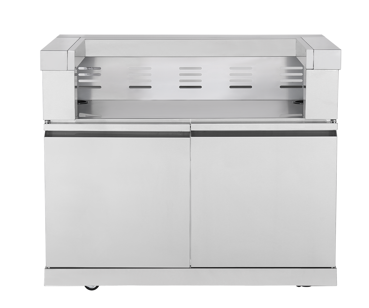 Rockpool White BBQ Cabinet Module Suit Weber Family Q Built In Premium Gas BBQ (Q3600) - Outdoor Kitchen
