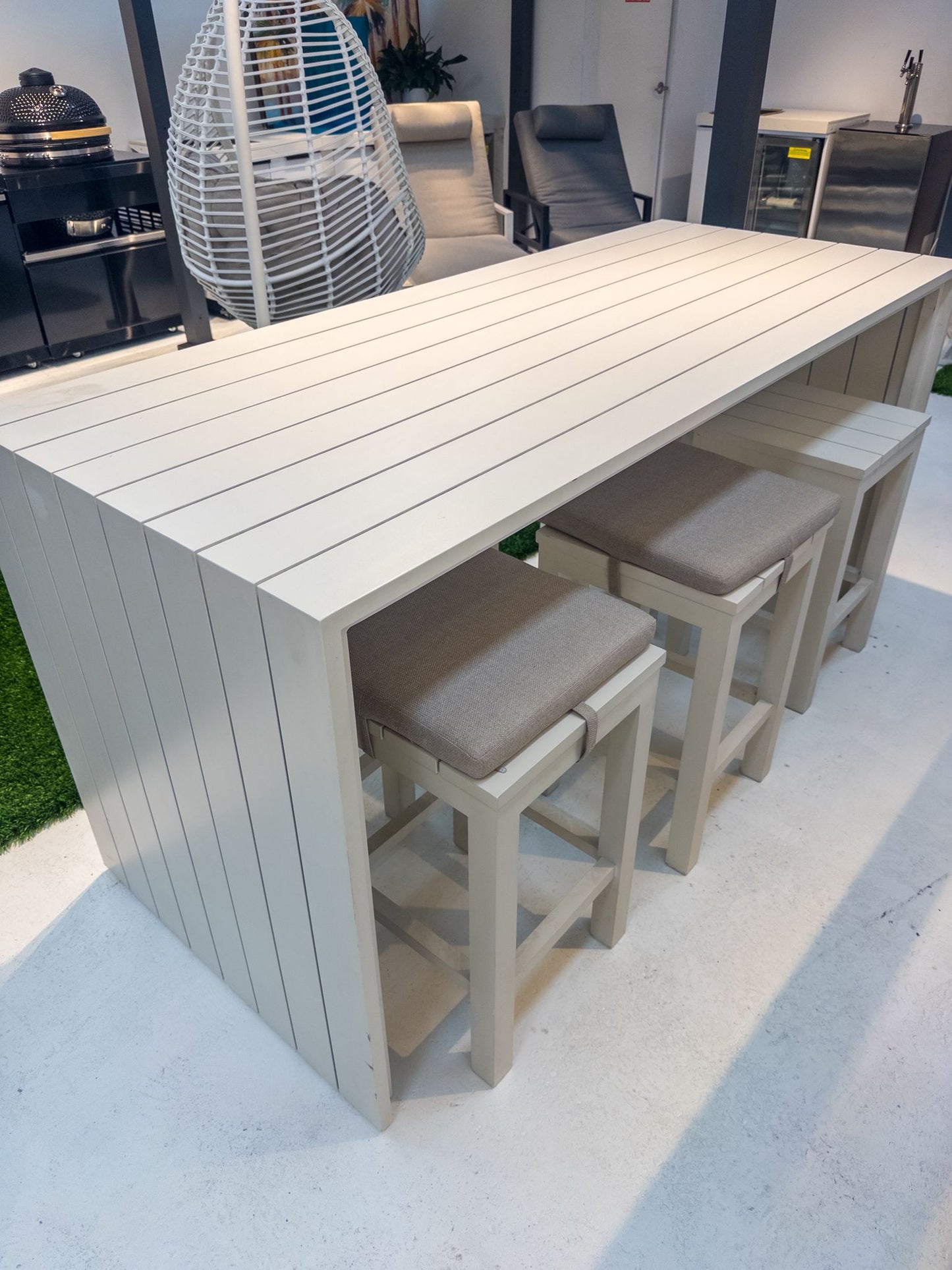 Niagra 7-Piece Outdoor Bar Set Aluminium WHITE