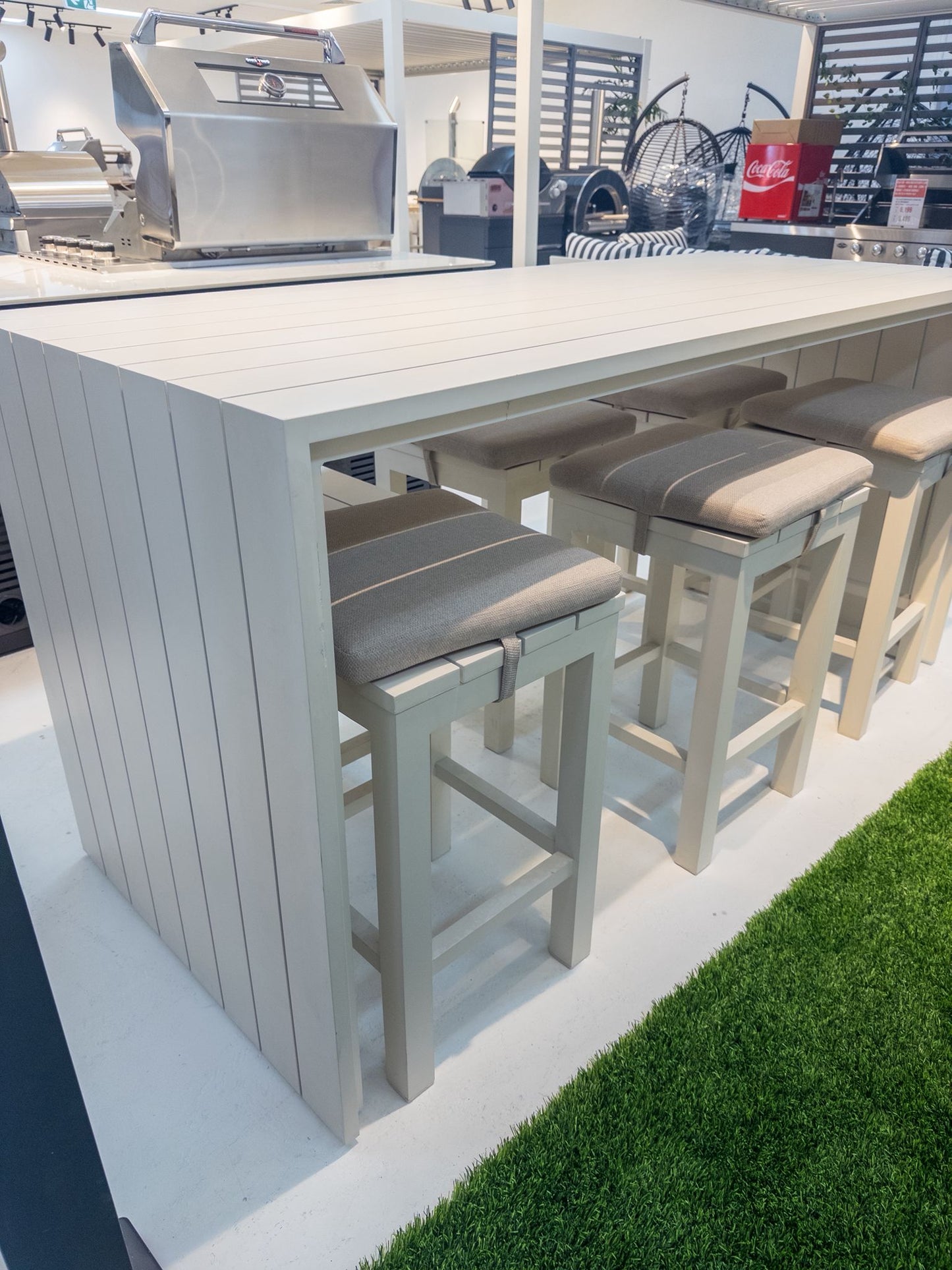 Niagra 7-Piece Outdoor Bar Set Aluminium WHITE