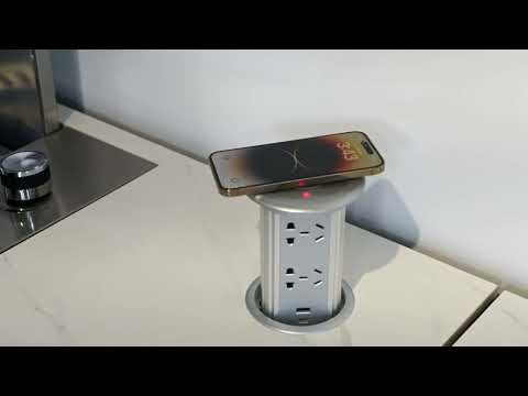 White Stone 4B Drop In BBQ Kitchen Package with Stone Benchtops, Hampton Waterfall Design