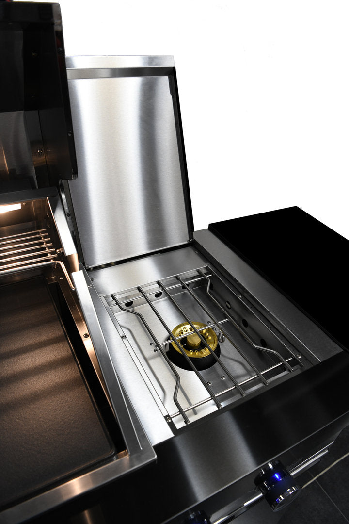 Macelleria Professional 6 Burner Outdoor Kitchen BBQ | Black High Grade #304 Stainless Steel