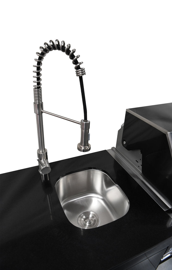 Macelleria Professional 6 Burner Outdoor Kitchen BBQ | Black High Grade #304 Stainless Steel