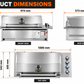 Grill King Slimline 4 Burner Drop-In BBQ – Silver Stainless Steel