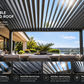 GazeboMate 4m × 5m Monument Aluminium Louvered Gazebo + Retractable Privacy Screen Combo