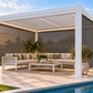 GazeboMate 4M x 4M Combo Aluminium Louvre Gazebo – White