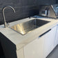 Floor Stock Rockpool White 4B Drop In BBQ Kitchen with Double Sink & Triple Fridge