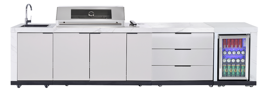 3 Draw Storage Module Suits Rockpool White Teppanyaki Grills