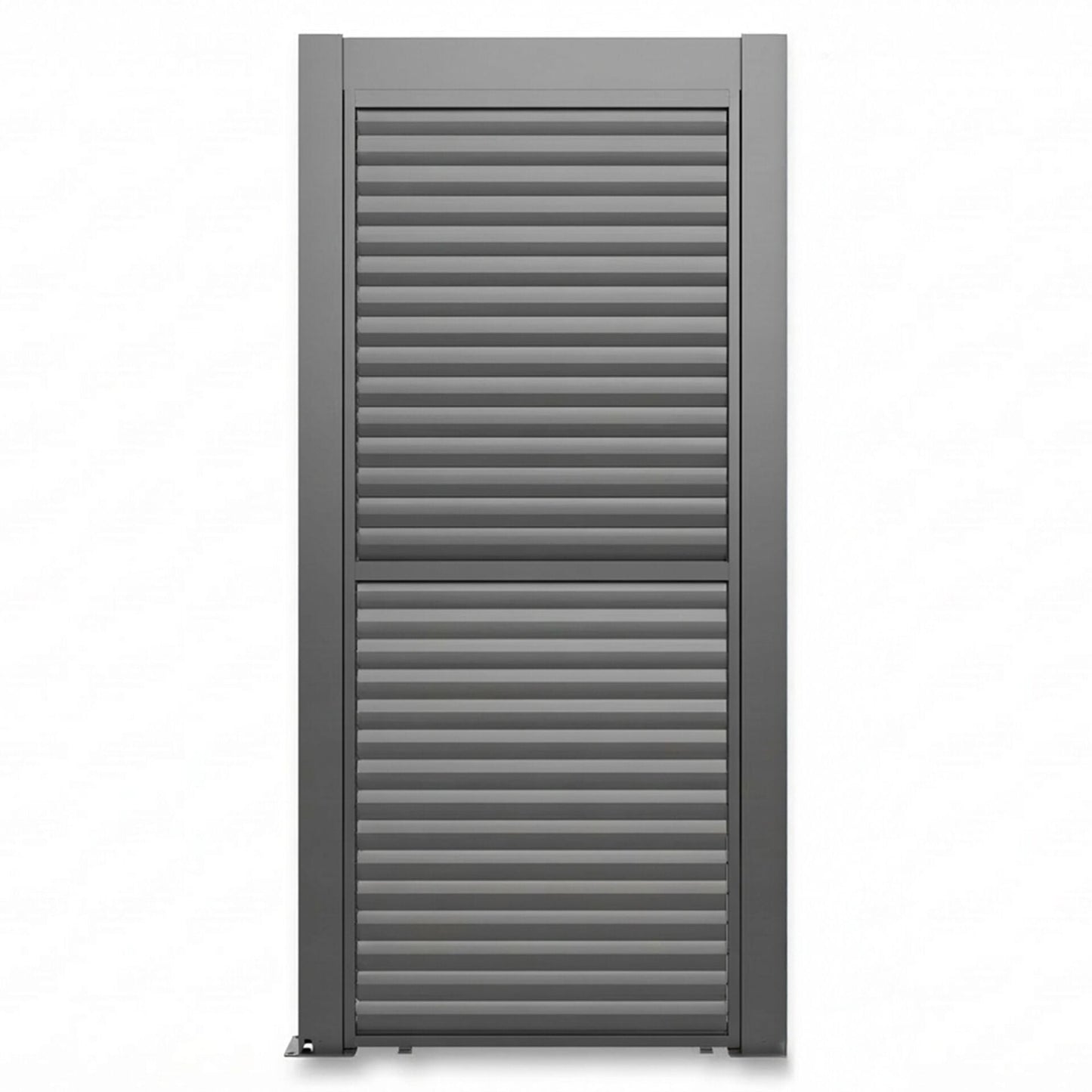 Grill King Outdoor BBQ Shelter Package – 6 Burner Charcoal BBQ Kitchen, Fridge & Sink + Freestanding Aluminium Louver Roof with LED Lighting & Privacy Blind