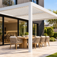 GazeboMate 3m × 4m Wall-Mounted Aluminium Louvered Pergola – Privacy Screen & Wall Options