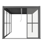 GazeboMate Pergola Sliding Door | Suits 2.4m GazeboMate Louvered Gazebo