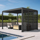 Pergola Shutter Wall in Mounment Powder Coated suits Gazebo Mate Louvered Gazebo