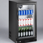 118L Black Commercial Single Door Small Bar Fridge Beverage Cooler Under Counter