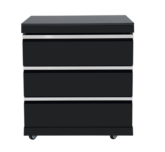Kingsley 304 Black Stainless Steel 6 Burner Outdoor Kitchen w/ Fridge, Sink and Storage Bundle