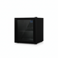 52L Bar Fridge Glass Door Mini Countertop Beverages Refrigerator Bottle Cooler Black