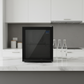 52L Bar Fridge Glass Door Mini Countertop Beverages Refrigerator Bottle Cooler Black