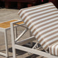 5-Piece Modern Outdoor Lounge Furniture Set Inc 3-Seater Day Bed, Coffee Table, Side Table & 3+1+1