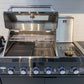 Floor Stock Rockpool Black 4B + Wok: Designer Black Outdoor BBQ Kitchen Package inc Fridge & Sink