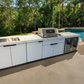 Floor Stock Grill King 4B Drop In BBQ Module inc Fridge, Sink, Storage Module, Castor Wheels, Rotisserie