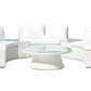 KABUL HALF MOON SOFA SET Aluminium Outdoor Lounge Setting — Black or White