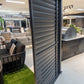 3m GazeboMate Louvered Gazebo Combo Deal – Monument | Aluminium Pergola + Sliding Louvered Shutter Wall