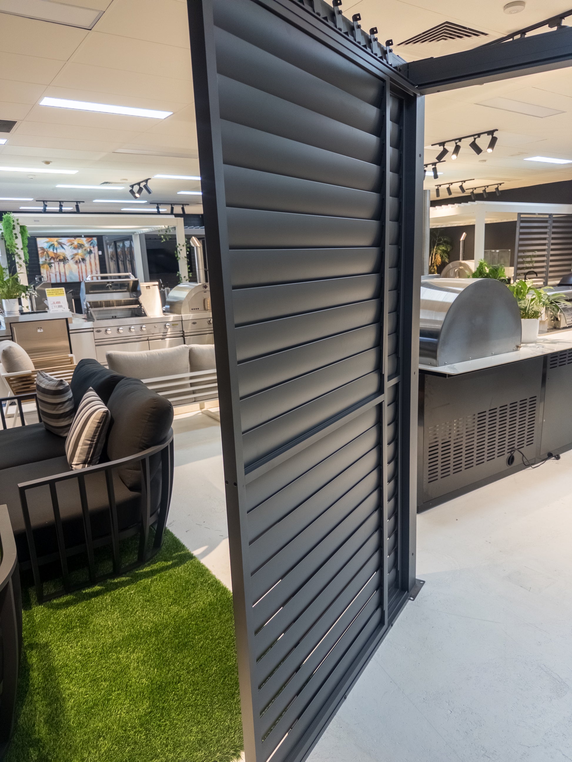 3m GazeboMate Louvered Gazebo Combo Deal – Monument | Aluminium Pergola + Sliding Louvered Shutter Wall