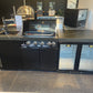 Floor Stock Rockpool Black 4B Outdoor BBQ Kitchen inc Sintered Stone Benchtop & Aluminium Cabinetry