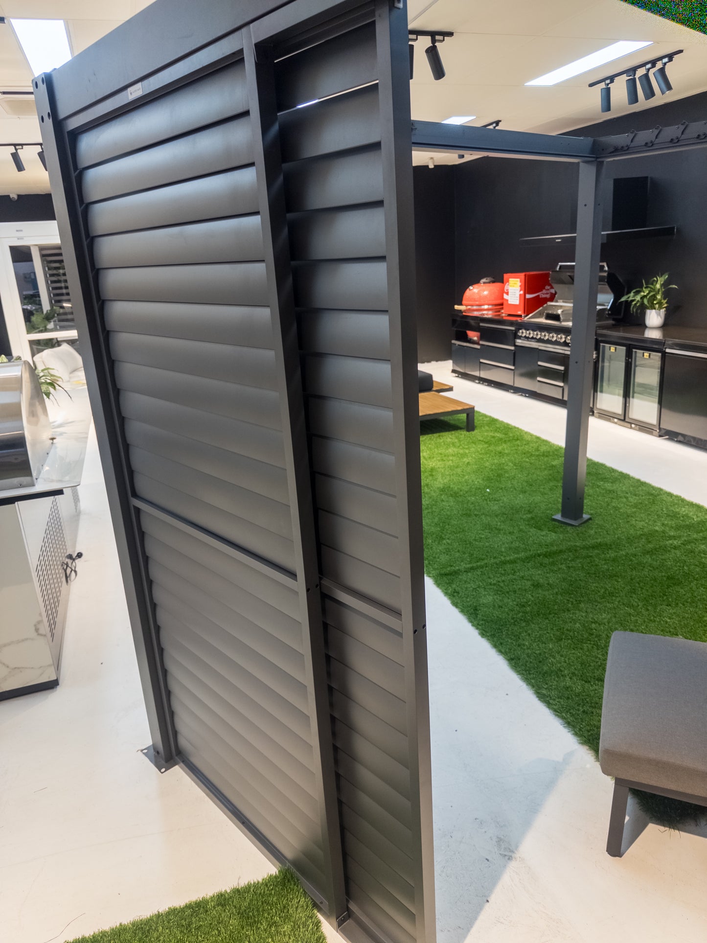 3m GazeboMate Louvered Gazebo Combo Deal – Monument | Aluminium Pergola + Sliding Louvered Shutter Wall