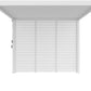 Aluminum Louvered Wall, Side Shade Privacy Screen Panel Suitable for GazeboMate Pergola Gazebo only. Pergola NOT Included. (White)
