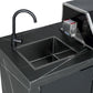 Rockpool Black 4B + Wok with 3-Draw & 208L Fridge: Outdoor BBQ Kitchen Package