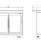 Hurricane Twin Fridge Module – Suits Hurricane BBQ Kitchen Inc. | Triple-Glazed Bar Fridge