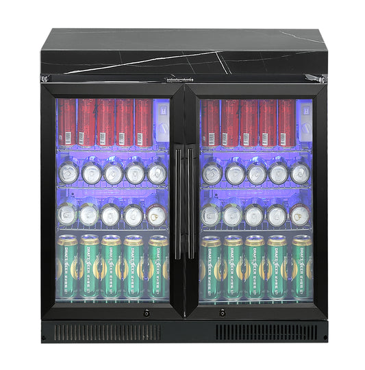 Hampton Style Black Stone Rockpool 6B BBQ Kitchen Package  2DR Tropical Fridge