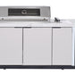 Rockpool White 6B Drop In Raised Hood BBQ Kitchen Inc 3 Draws, Castors, Weather Resistant & Stone Benchtops